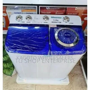Colour White - Hisense 11kgs Twin Wash and Spin. 