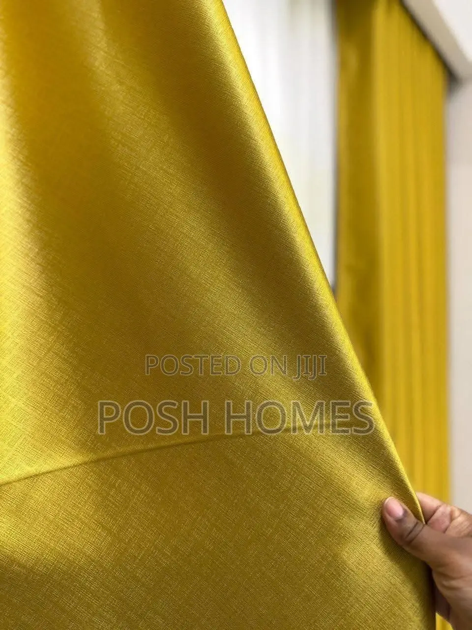 Mustard Quality Black Out Curtains