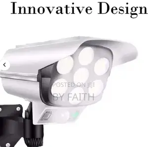 Pseudo Camera 77 Led Solar Motion Sensor Security Walllight