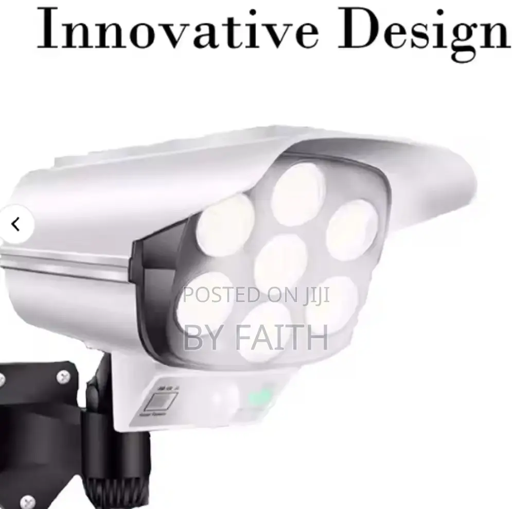 Pseudo Camera 77 Led Solar Motion Sensor Security Walllight