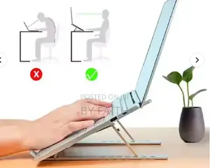Foldable Aluminum Adjustable Laptop Stand With Fan and Mouse
