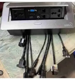 Silver Pop-Up Multifunction Socket With 2 Universal Sockets