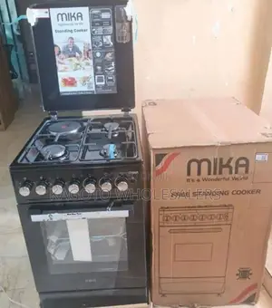 Silver Mika Standing Cooker 58 X 58 3 Gas + 1e Mk/58