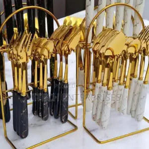 24pcs Cultery Gold