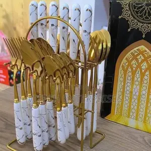 24pcs Cultery Marble