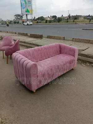 Pink Sofa, 3 Seater 