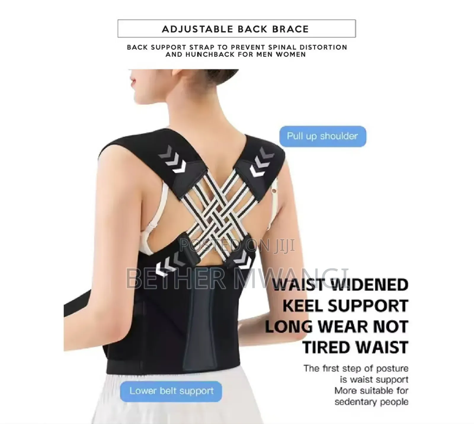Adjustable Back Brace - Posture Corrector in Kenya