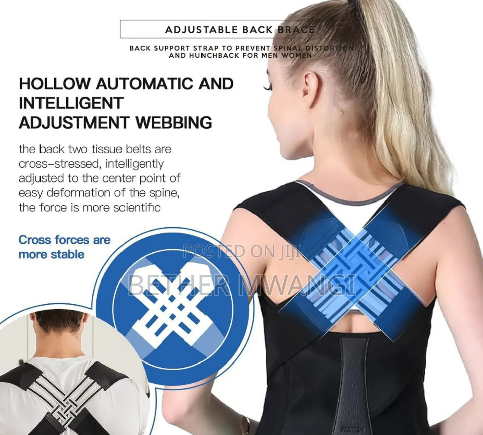 Adjustable Back Brace - Posture Corrector in Kenya