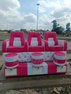 Pedicure Seat 3 Seater, With Lockable Drawers
