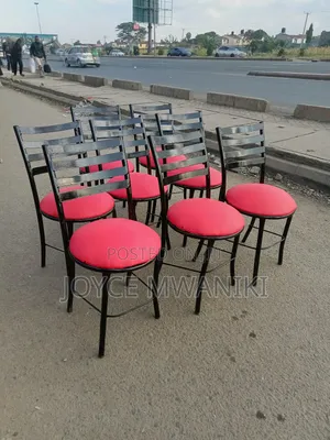Restaurant or Hotel Flat Chairs, Red