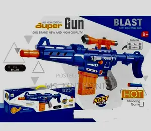 Big Size Toy Gun With Soft Bullets for Shooting Game