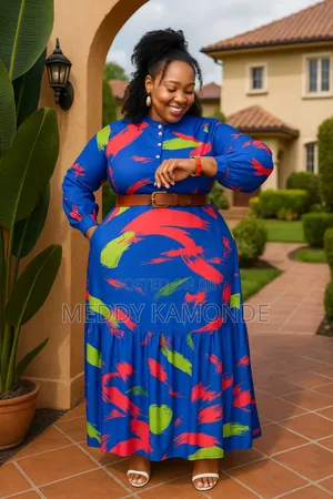 Blue Designer Long Dress