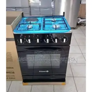 With Baçk Hot Plate, Volsmart 3+1 60*60 Standing Cooker