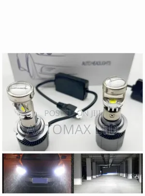 White H11 Mini Projector Led Bulbs. For Toyota,Nissan,Subaru