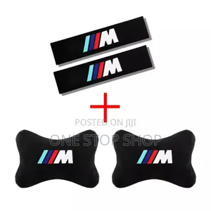 BMW Interior Seat 2belt Cover With Matchy 2neck Pillow