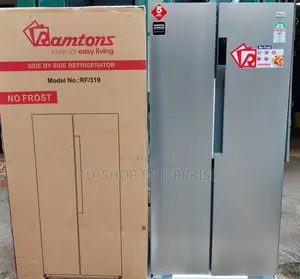 Ramtons Rf/319- 430 Liters Side by Side Led No Frost Fridg