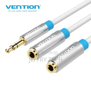 Vention 0.3m 3.5mm Male to 2*3.5mm Female Stereo Splitter