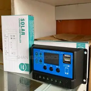 Dual Usb Port Solar Charge Controller,12v/24v 30a Adjustable