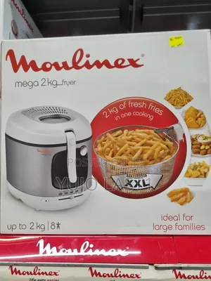 2100 Watts, 3 Litre Moulinex Am480027 Mega Deep Fryer, White