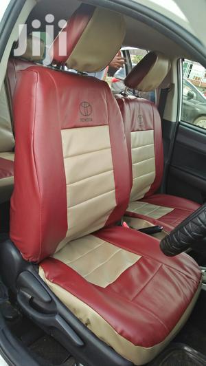 Beige Maroon Toyota Seat Covers