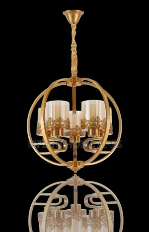 5-Light Gold Luxury Crystal Chandelier