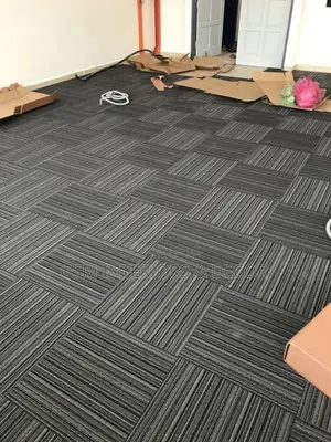 Dark Grey Carpet Tiles in Charcoal Grey Shade
