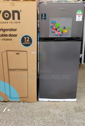 Von Double Door Refrigerator 175l Direct Cool V175/Fr-Dd
