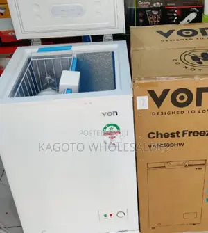 98litres Von Chest Dep Freezer (White Color) V98/Fr-D
