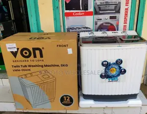 Von 8kg Two Tub Semi Automatic Washing Machine Vm-T-8g