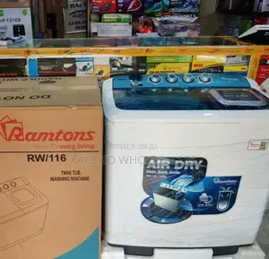 Ramtons Washing Machine Twin Tub 10kg With Air Dryer Rm-4/10