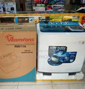 Ramtons Washing Machine Twin Tub 10kg , Air Dryer Rm-4/10