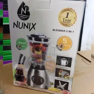 1year Warranty+ - Nunix 500watts Ak 500 Blender