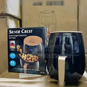 Black Digita Àir Fryer. Capacity 6litres. Silver Crest