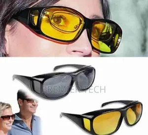 2pcs Set Dark ,Coloured Anti Glare Night Vision Goggles