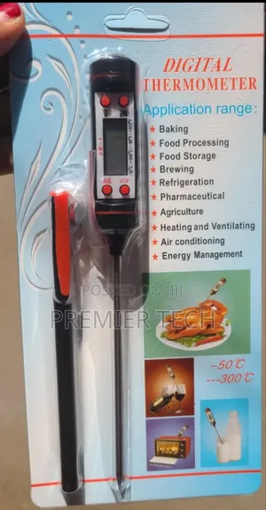 *Digital Food Thermometer Battery Operated With Led Display