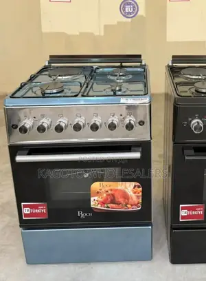 Roch Standing Gas Cooker 60by60 Cm Silver Reck-631-S3