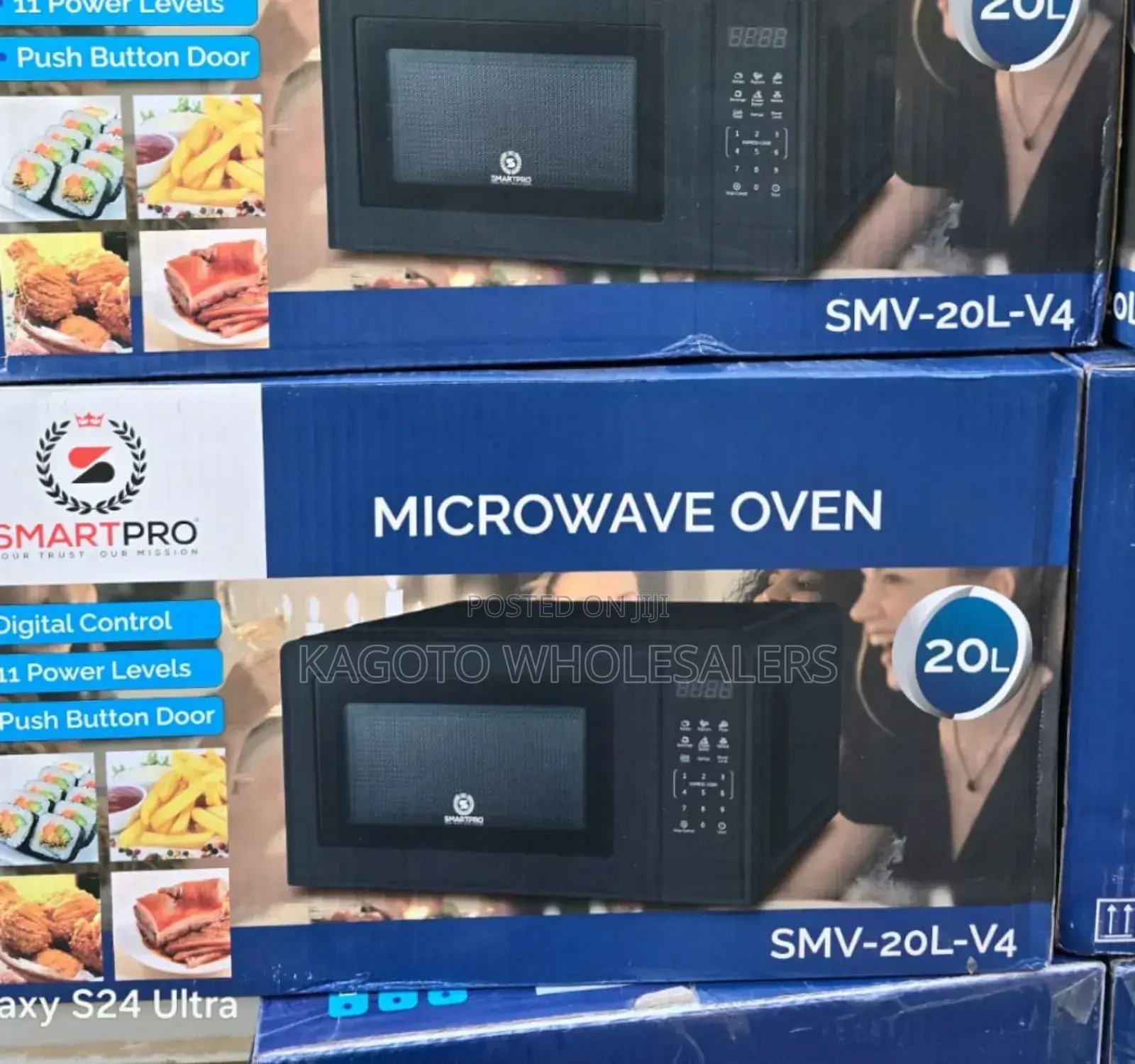 20 Litres Smart Pro Digital Black Microwave Smv20