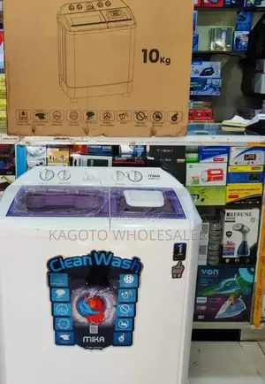 Mika Washing Machine Twin Tub 10kg With Air Dryer *Turbo W10