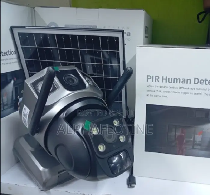 (4g)Solar Powered Dual Lens PTZ CCTV Camera