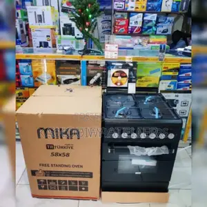 Colour Black -Mika Size 58by58 3+1 Standing Cooker