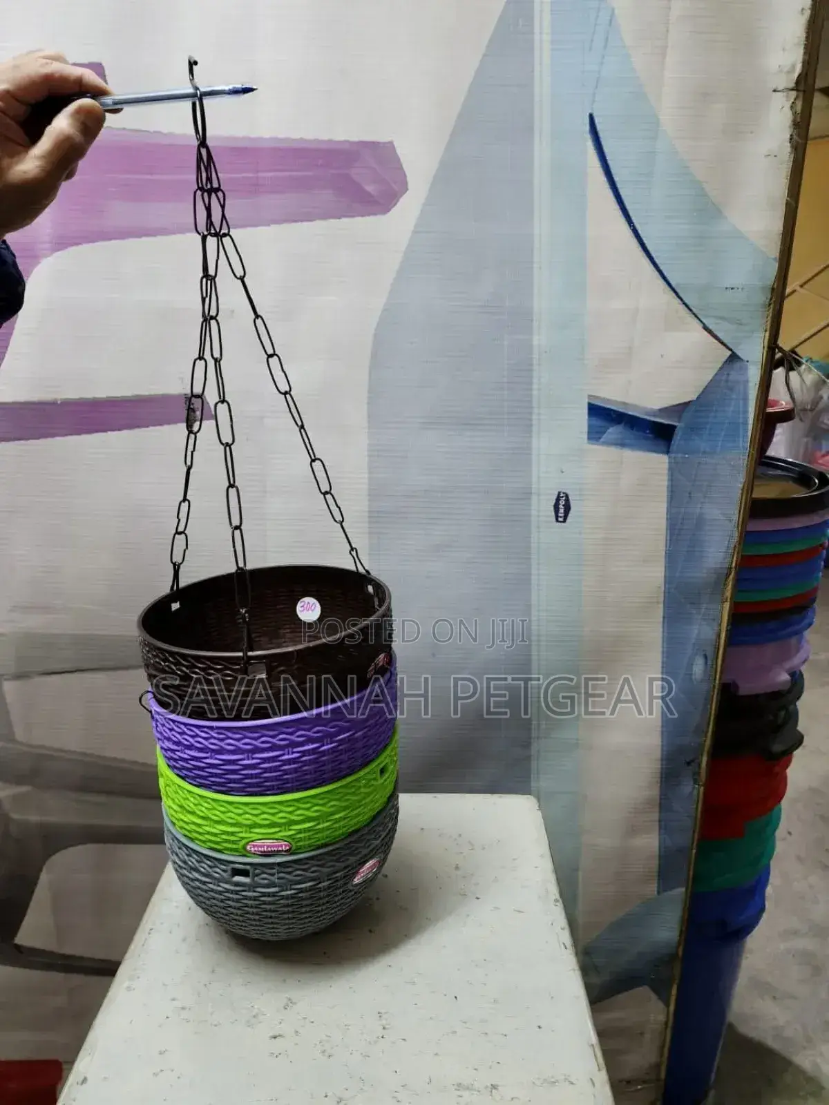Palomino Plant Hanging Plastic Container (Different Colours)