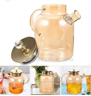 Chapin 1800ml Golden Glass Pitcher Tea Pot