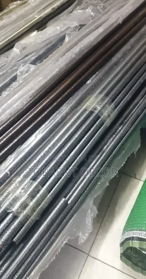 Grey And Brown Powder Coated Heavy Duty Curtain Rods
