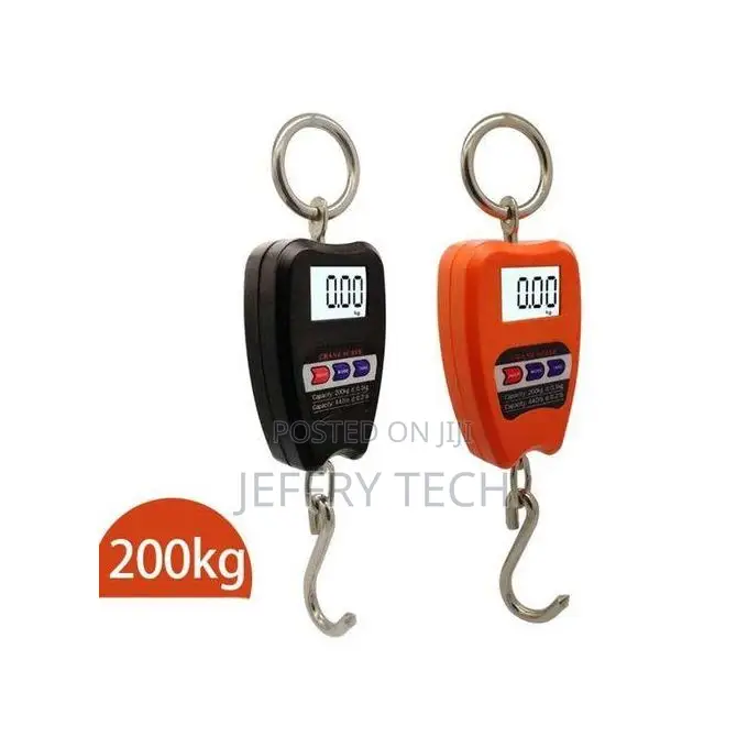 200 Kg Electronic Portable Weight Machine Luggage Mini Crne