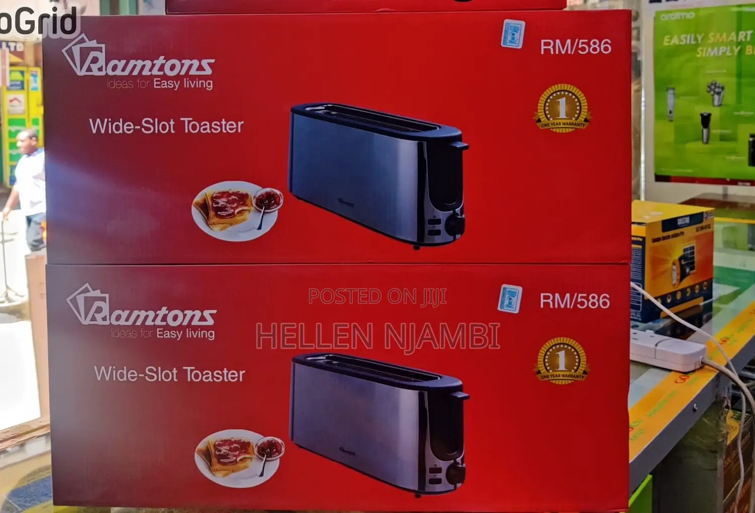 Ramtons 750w 2-Slice Bread Toaster