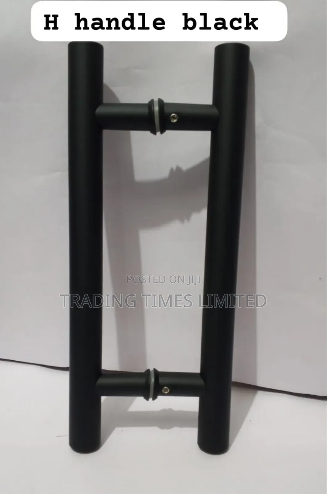 12 Inches H-Handle Black