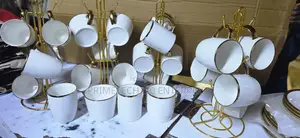 6pcs Golden Mugs