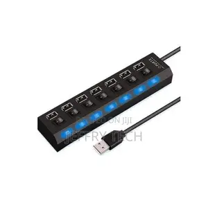 Igh Speed 7 Ports Usb Hub Docking Station 2.0 Adapter