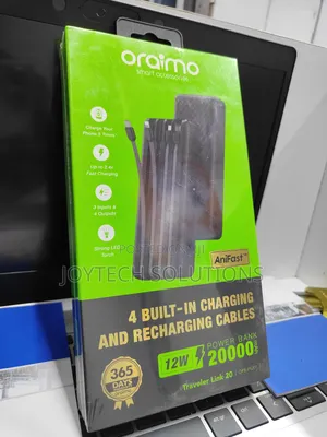 Oraimo 20,000 Mah 12 W Powerbank