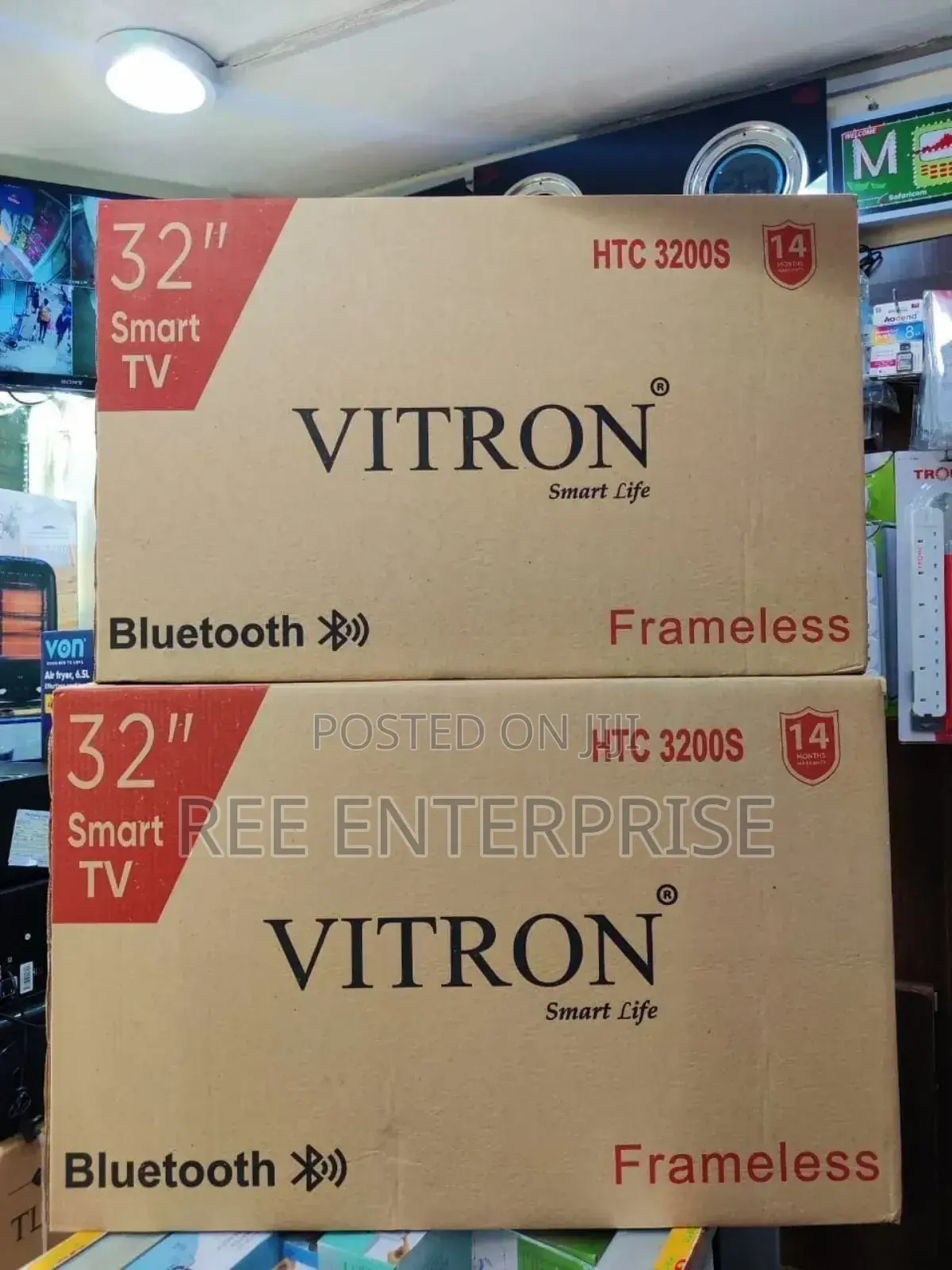 New Model Vitron 32" Smart Android Frameles With Bluetooth